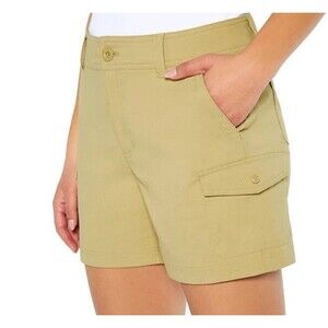 NEW- Eddie Bauer Ladies Cargo Pocket Short Size 14 Khaki -‎ NWT MSRP $59